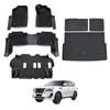AUSGO Double-Layer Floor Mats & Boot Liner Set for Nissan Patrol Y62 2012-Onwards Car Floor Liners Cargo Mat