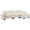 Homfurn 4 Seater Modular Sectional Sofa, Beige