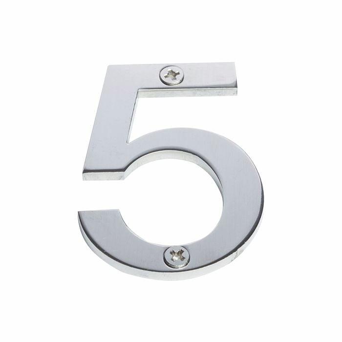 Sandleford 60mm Stainless Steel House Number 5