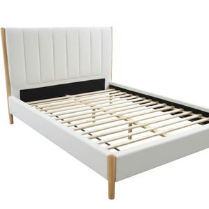 Tokoroa Boucle Bed Frame - Queen