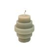 Urban Stacked 6.5cm Vanilla Scented Candle Home Fragrance - Smoke