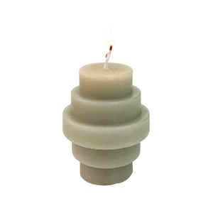 Urban Stacked 6.5cm Vanilla Scented Candle Home Fragrance - Smoke