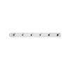 Adoored 6 Chrome Hooks On White Board Deco Hook Rack