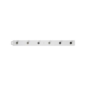 Adoored 6 Chrome Hooks On White Board Deco Hook Rack