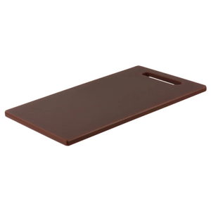 Chef Inox Polyethylene Cutting Board Brown - 450x300x12mm HACCP