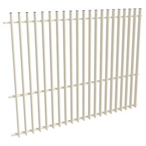 ProtectorAl 1201-2399W x 1800H Surfmist Aluminium Radiator Pool Fence Panel with Mid Rail