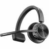 Poly Voyager 4300 UC 4310 Wireless Over-the-head, On-ear Mono Headset - Black - Google Assistant, Siri - Monaural - Ear-cup