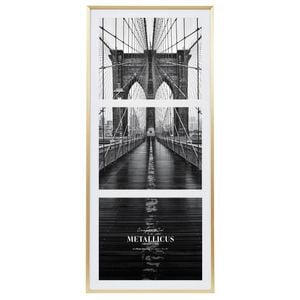Cooper & Co. Metal 3 Slot Collage Photo Frame 20x25cm Gold