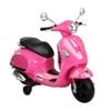 Kids Electric Ride On Car Motorcycle Motorbike Vespa Licensed Gts Pink