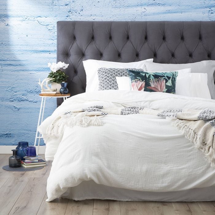 Solana Washed Cotton Textured European Pillow Case White