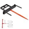 VEVOR Hay Spear Black 2pcs Skid Steer Loader Tractor Attachment