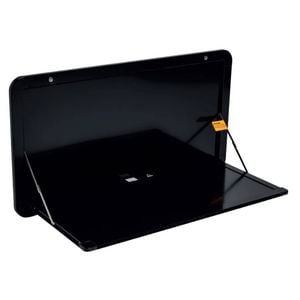Black 502mm X 943mm Lifestyle Table Folding Flip Down For Caravan, Rv Picnic