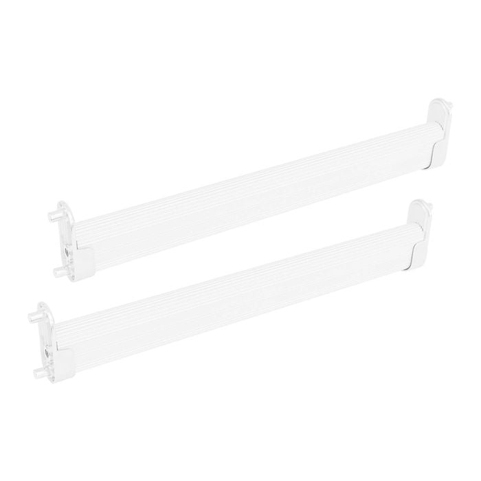 Lugna 861mm White Hanging Rail 2 Pack - To Suit 900mm Cabinet Shell - White 900mm