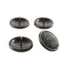 Surface Gard 34mm Brown Carpet Base Round Castor Cup - 4 Pack