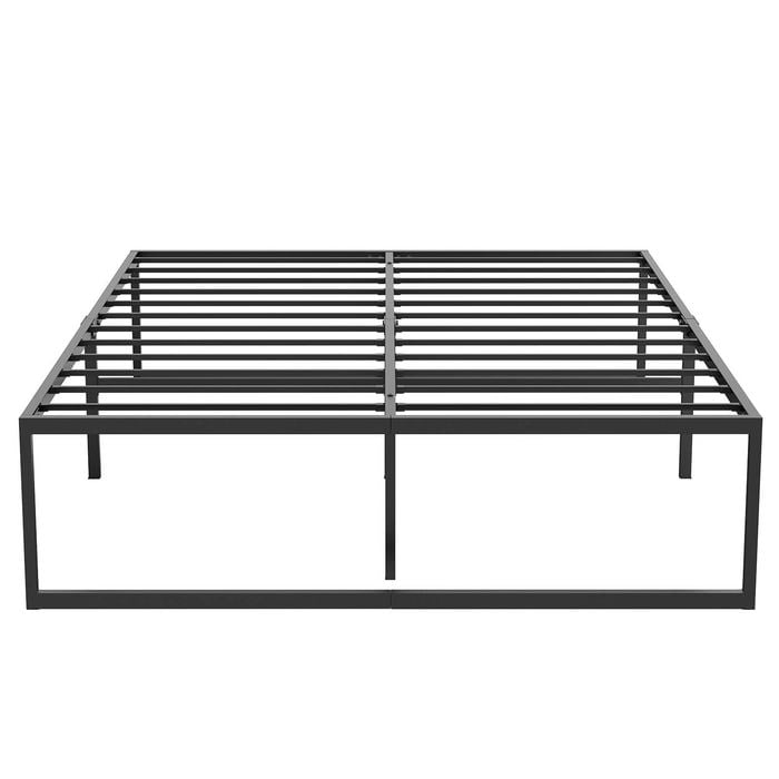Ufurniture Metal Bed Frame Double 41cm Height Mattress Base Support Black