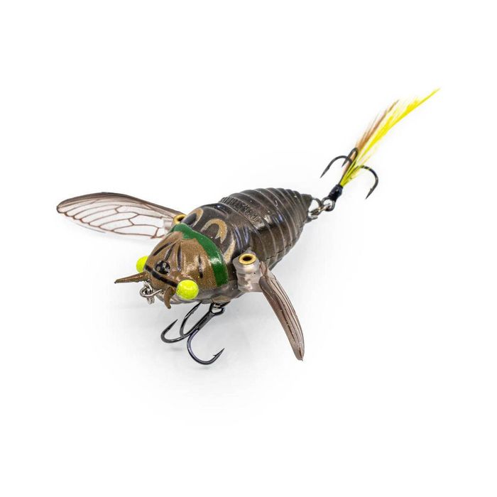 Chasebaits Ripple Cicada 43mm Soft Plastic Topwater Fishing Lure 06 Bright Eyes