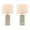 Clay & Kin 31.5cm Green Hampton Table Lamp Set of 2