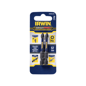 IRWIN 57mm Impact Pro Performance PH1 - 2 Pack