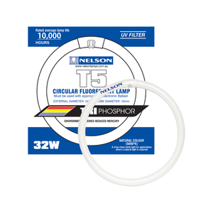 Nelson 32W 245mm Natural White T5 Fluorescent Tri Phosphor Circular Tube