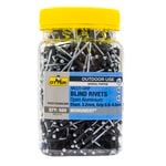 Otter Monument® 3.2 x 0.8 - 4.8mm Multi-Grip Open Aluminium Blind Rivets - 500 Pack