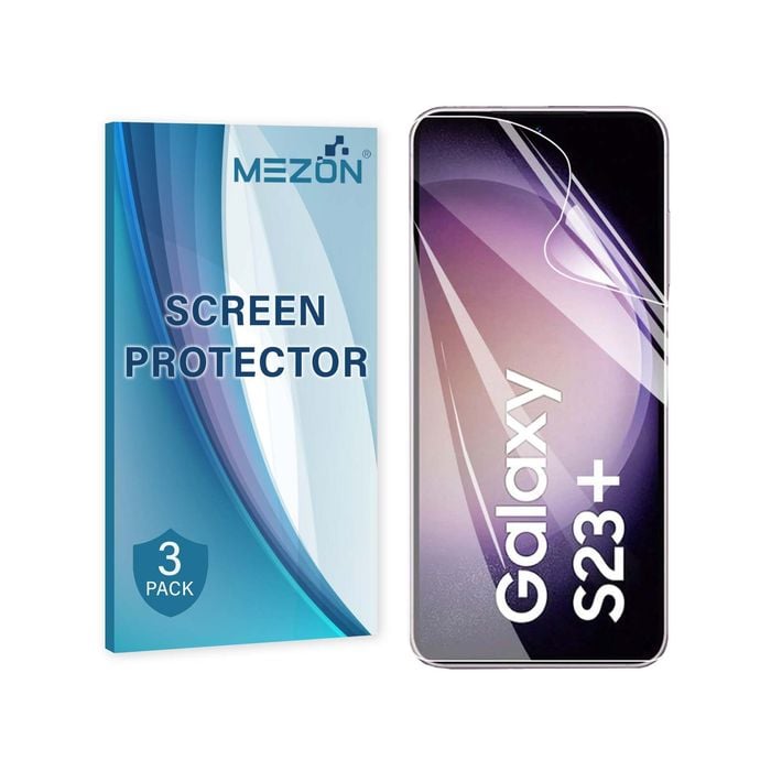 3 Pack MEZON Samsung Galaxy S23+ (6.6") Hydrogel Film Clear Screen Protectors