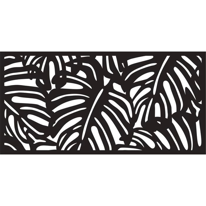 Matrix 1140 x 570mm Charcoal Monstera Wall Art