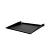 1U 1RU 19x18in Solid Pressed Steel Shelf For Rack System Server Cabinet Black