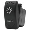 Switch Boss Dual White LED Laser Etched Rocker Switch - Lights