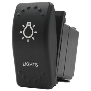 Switch Boss Dual White LED Laser Etched Rocker Switch - Lights