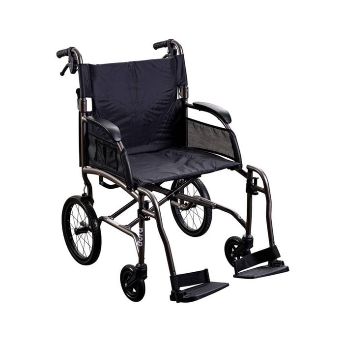 Unicare Health-510mm-Meteor Grey-Aura-Lightweight Transit Wheelchair