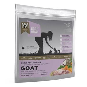 Meals For Meows (mfm) Single Protein Goat With Vegetables And Coconut Oil Dry Kitten Food 2.5 Kg