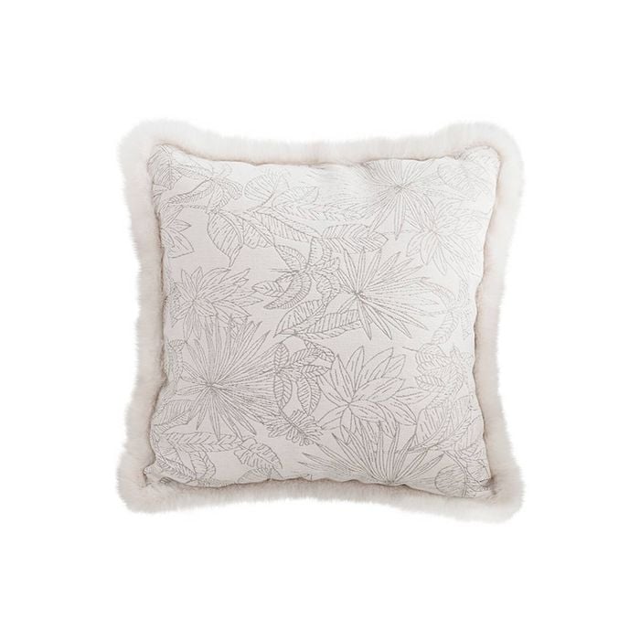 SOGA 45CM Peony Floral French Jacquard Throw Pillow