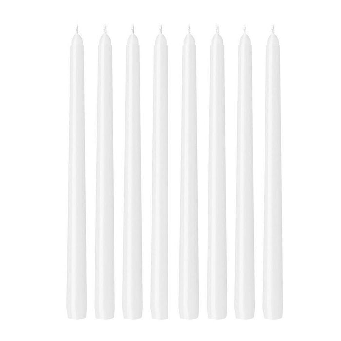 2x 3pc Annabel Trends Jewel Long Taper Candles Soy Beeswax 30cm White