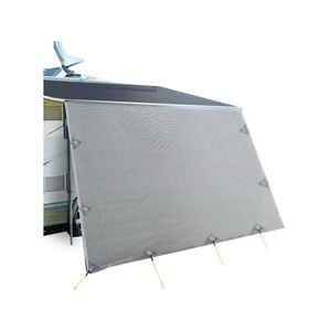 Caravan Privacy Screens Roll Out Awning 4.6x1.95M End Wall Side Sun Shade Screen