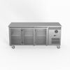 Fed-x Three Glass Door Bench Fridge  - Under Bench Fridges (xub7c18g3v)