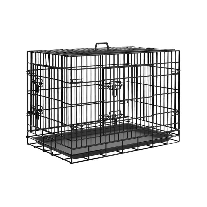 ADVWIN 30 Inch Dog Crate Pet Cage Puppy Cat Foldable Metal Kennel Bunnings Australia