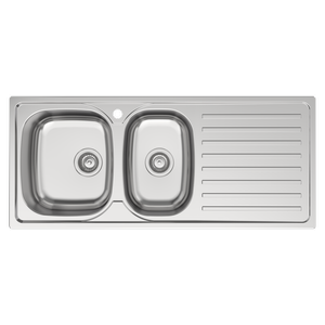  Estilo 1 And 3/4 LH Bowl Topmount Sink With Drainer