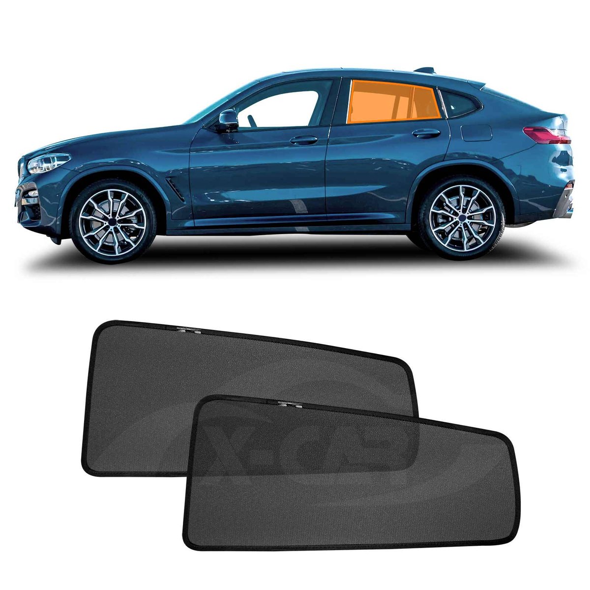 Rear Window Sun Shade for BMW X4 G2 2018-2025 Car Sun Blind Mesh ...