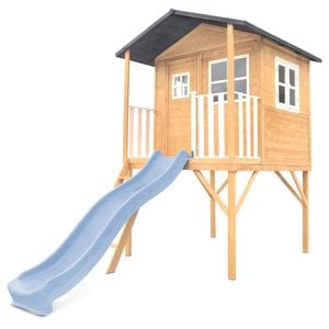 Lifespan Kids Burleigh Cubby House with 2.2m Pastel Blue Slide