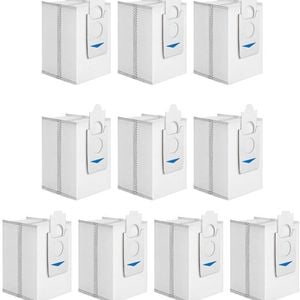 iDeer life 10 Pack Disposable Dust Bags Compatible with ECOVACS X2 Robot Vacuum Cleaner