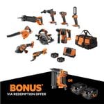 AEG 18V FUSION/Brushless 9-Piece 5.0Ah FORCE Kit