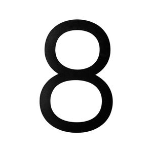 Sandleford 400mm Black Matte Gilroy Numeral 8