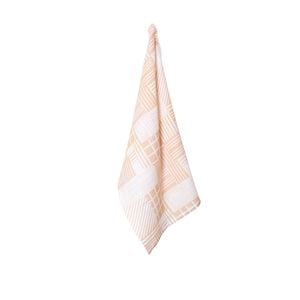 J.Elliot 100% Linen Print Tea Towel Rue Blush