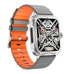 TODO Bluetooth Smart Watch Monitor Heart Rate Bpm Blood Pressure - Silver