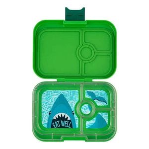 Yumbox Panino 4-Compartment Bento Lunch Snack Box Food Container Bamboo Green