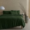 Bedding Co. Organic Bamboo Quilt Cover Set 350TC Olive Super King