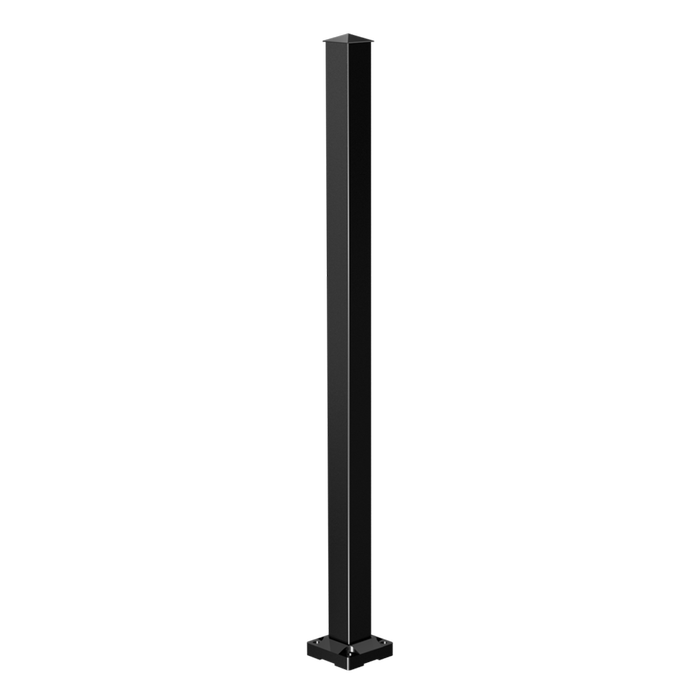 Peak 1000mm Black Aluminium Balustrade Stair Post 