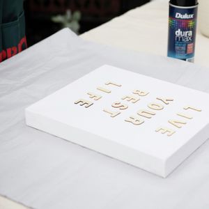 DIY - Step 2 - How to make word art on canvas