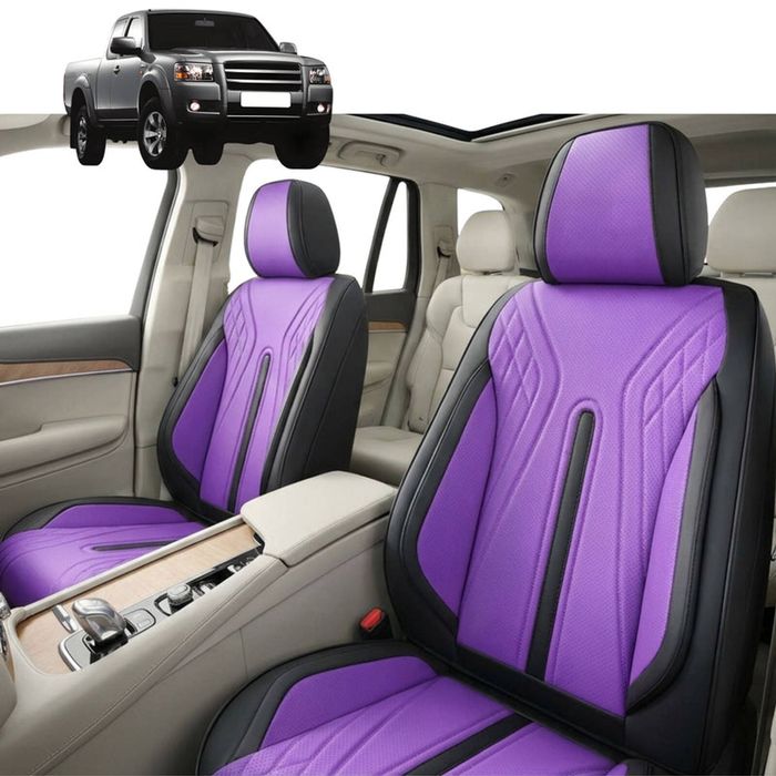 Australian Goose Front Seat Covers for Ford Ranger 2006 - 2011 (PJ/PK) - PU Leather, Purple (2pc)