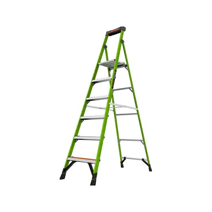 TUFF-N-LITE 150kg 6 step Fibreglass Platform Ladder 